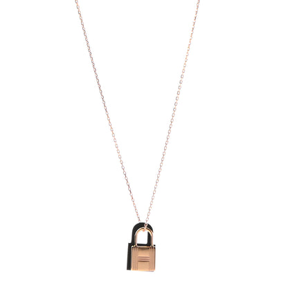 Hermes Swift Small O'Kelly Pendant Necklace Black 1 of 6