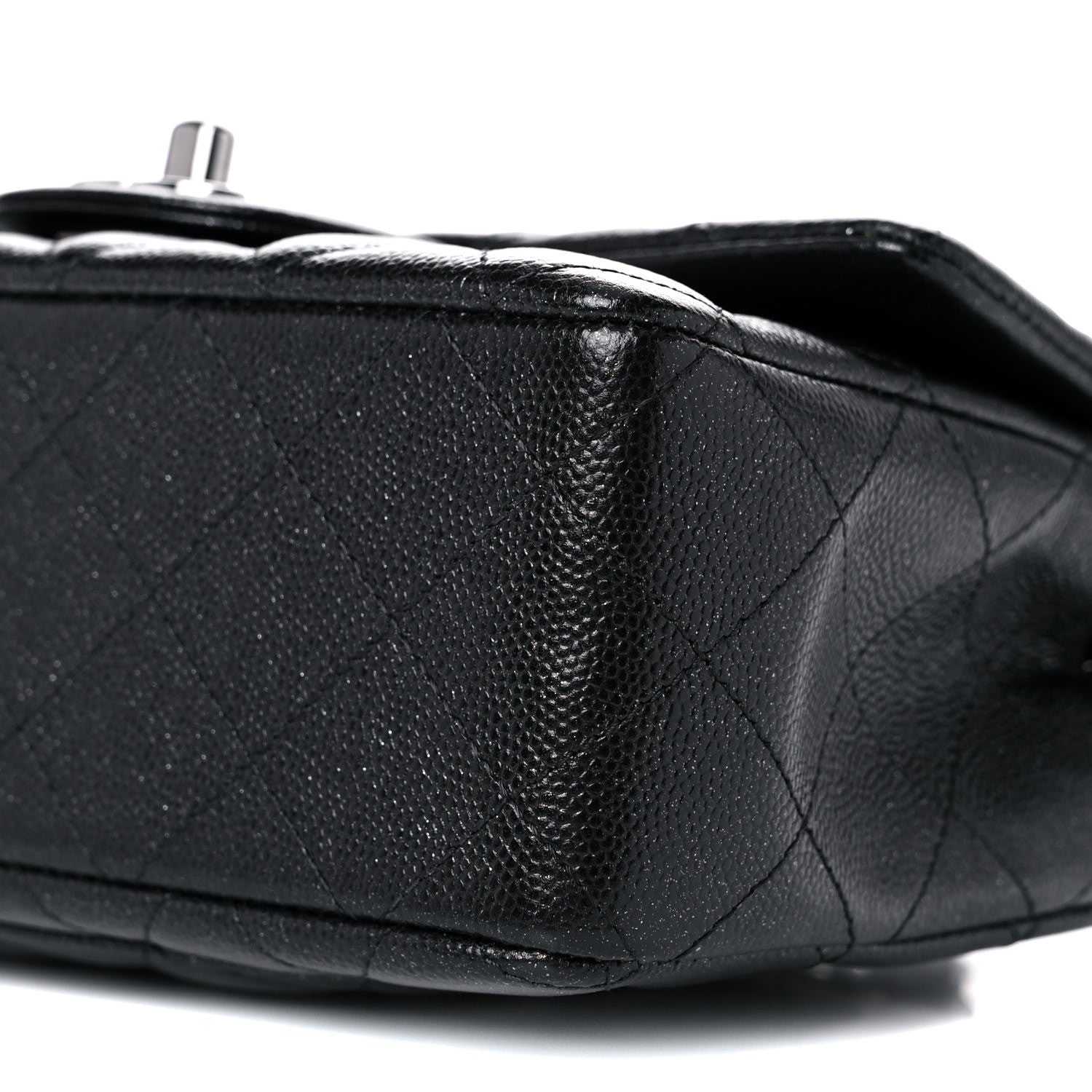 Chanel Iridescent Caviar Quilted Mini Rectangular Flap Black 9 of 10