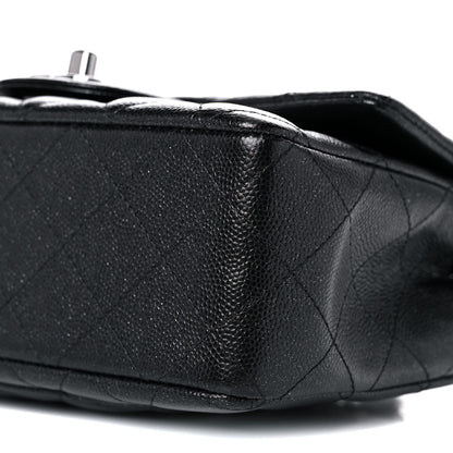 Chanel Iridescent Caviar Quilted Mini Rectangular Flap Black 9 of 10