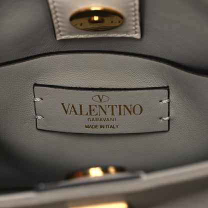 Valentino Garavani Nappa Small Roman Stud The Handle Bag Ivory 6 of 10