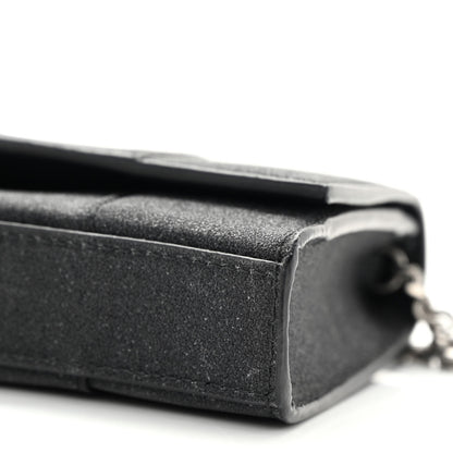 Balenciaga Sparkling Fabric XS Hourglass Wallet On Chain Black 9 of 14