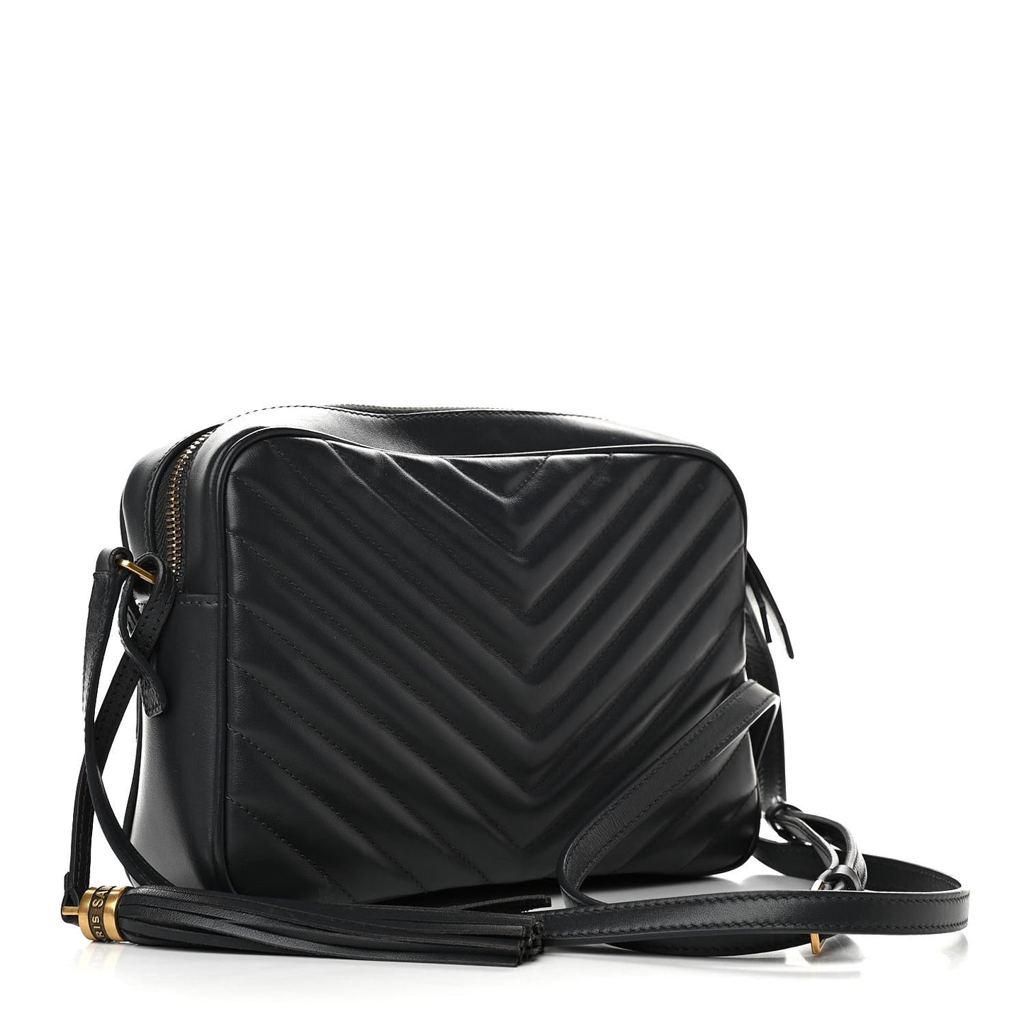 Calfskin Matelasse Monogram Lou Camera Bag Asphalt