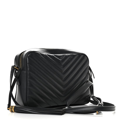 Saint Laurent Calfskin Matelasse Monogram Lou Camera Bag Asphalt 2 of 13