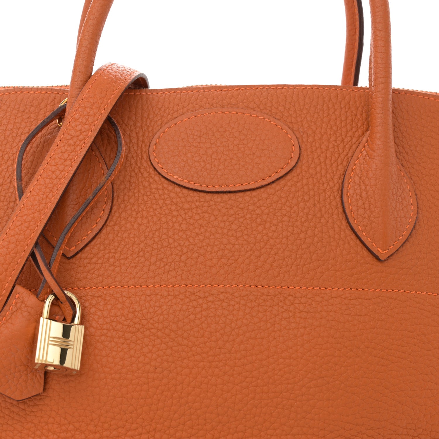Hermes Taurillon Clemence Bolide 35 Orange 7 of 15