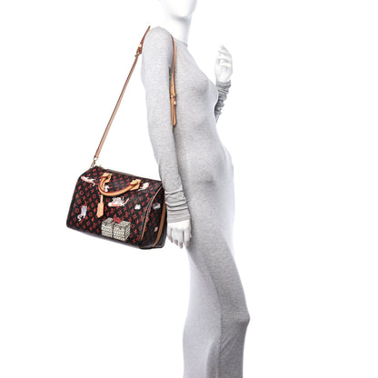 Louis Vuitton Catogram Speedy Bandouliere 30 Marron 2 of 15