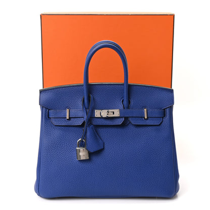 Hermes Togo Birkin 25 Bleu Electrique 10 of 10