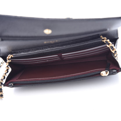 Chanel Caviar Quilted Wallet On Chain WOC Black 5 of 11