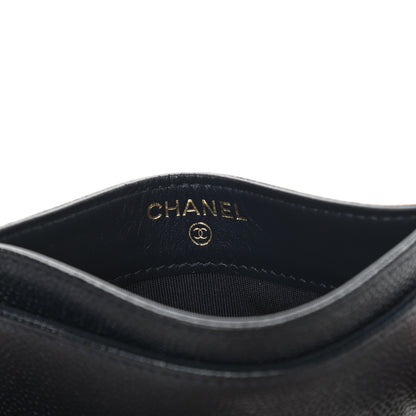 Chanel Caviar Timeless CC Card Holder Navy 6 of 8