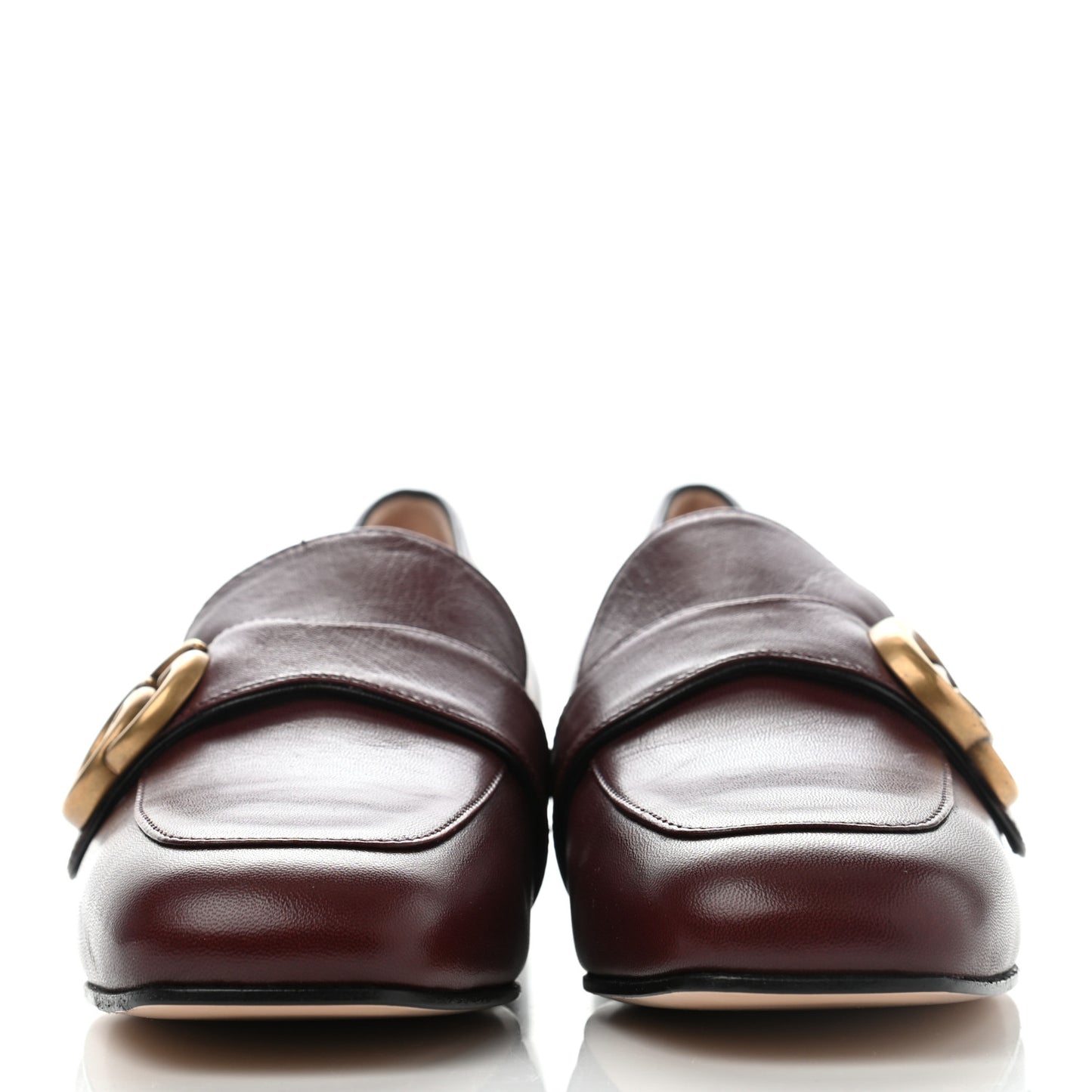 Malaga Kid Womens GG Marmont Loafers 35 Vintage Bordeaux