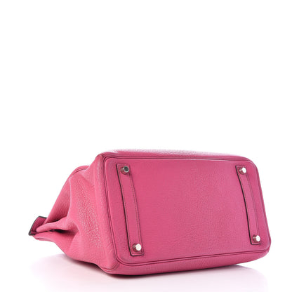 Hermes Chevre de Coromandel HAC Birkin 32 Fuchsia 5 of 19