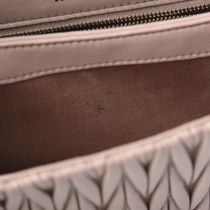 Miu Miu Lambskin Confidential Matelasse Chain Shoulder Bag Cipria 7 of 15