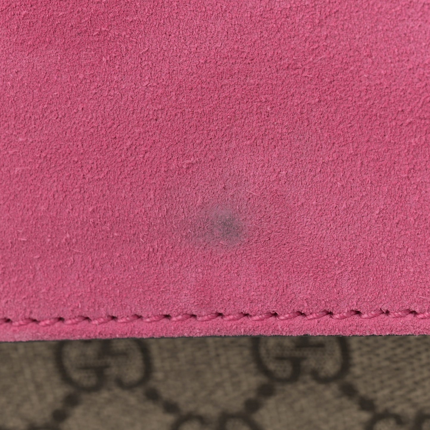 GG Supreme Monogram Suede Pierced Heart Embroidered Medium Dionysus Shoulder Bag Beige Ebony Pink Tropical Flower