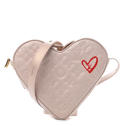 Louis Vuitton Lambskin Embossed Monogram Fall In Love Sac Coeur Light Pink 1 of 4