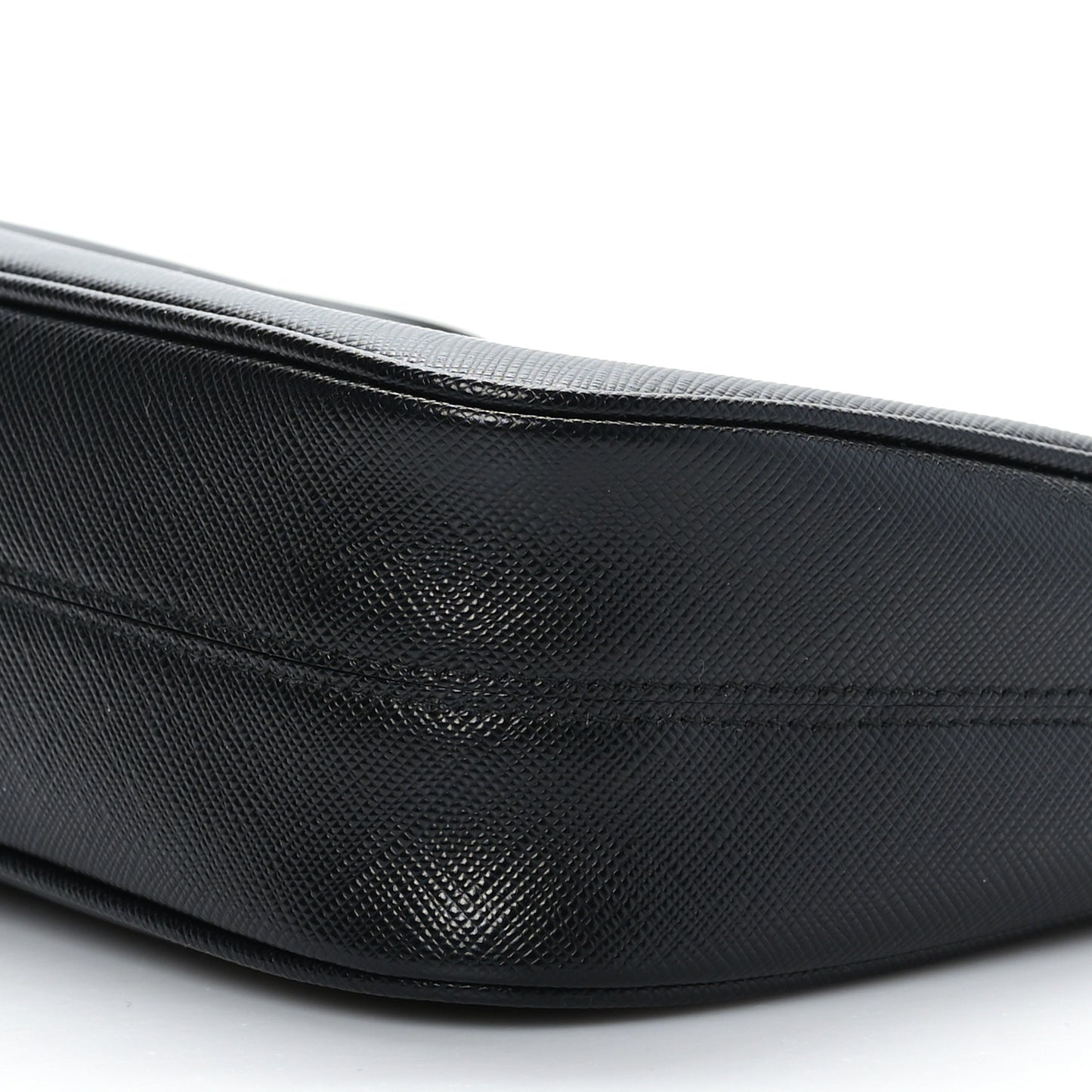 Saffiano Lux Mini Re-Edition Shoulder Bag Black