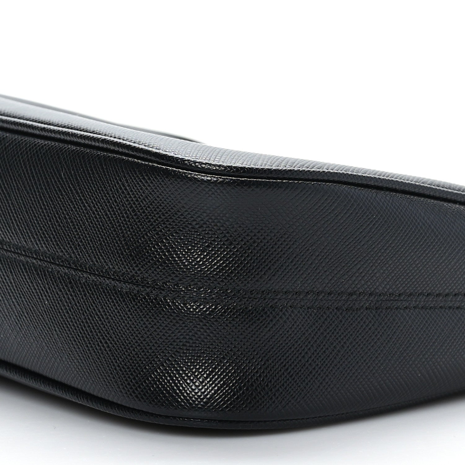 Prada Saffiano Lux Mini Re-Edition Shoulder Bag Black 8 of 8