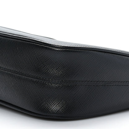 Prada Saffiano Lux Mini Re-Edition Shoulder Bag Black 8 of 8