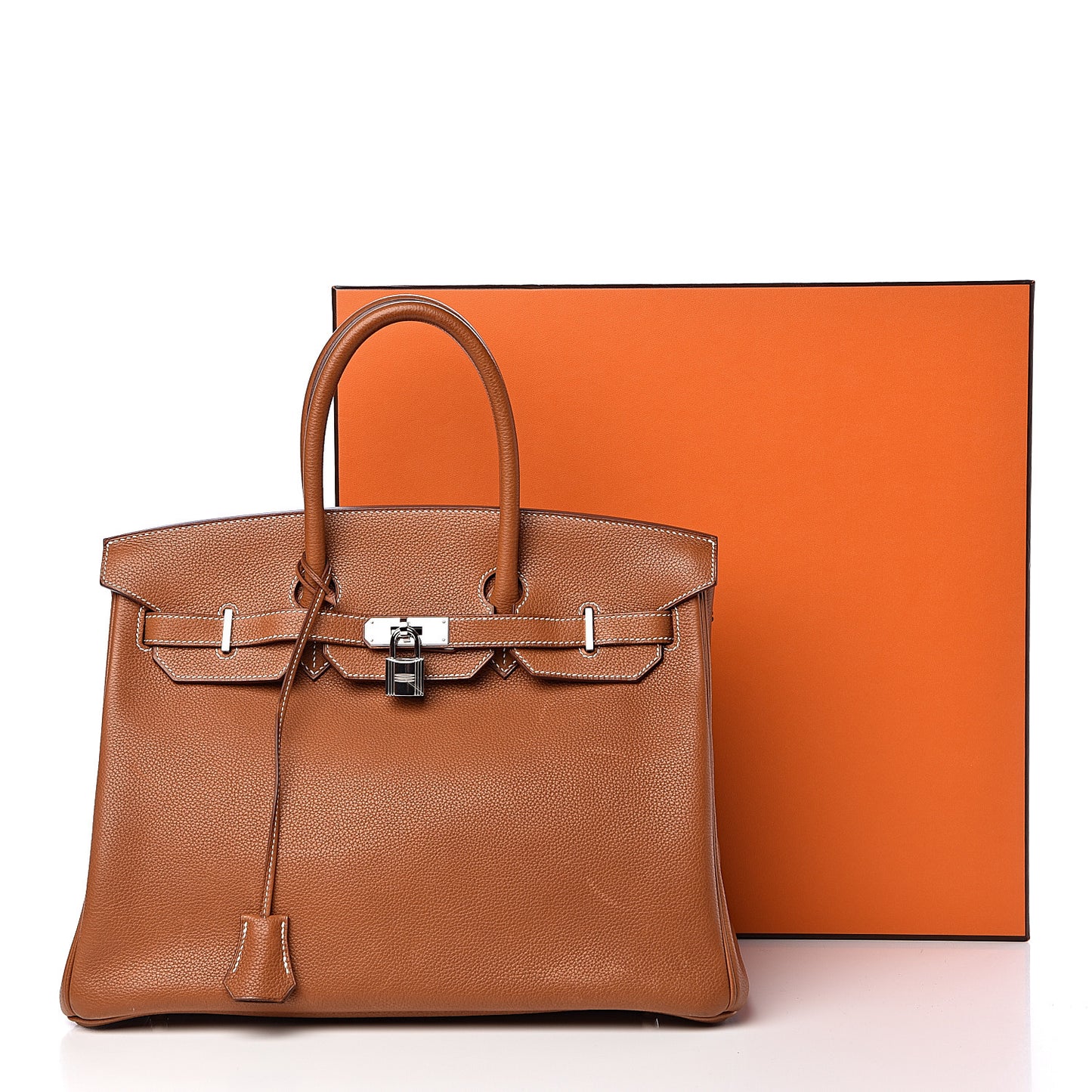 Natural Barenia Faubourg Birkin 35 Fauve