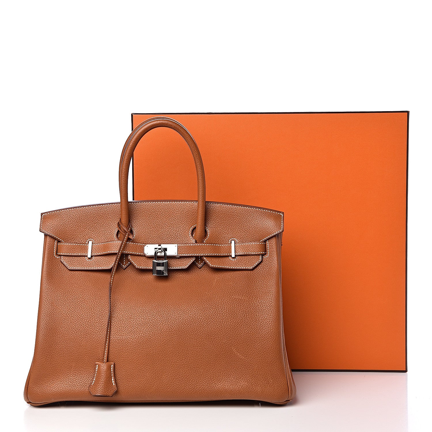 Hermes Natural Barenia Faubourg Birkin 35 Fauve 46 of 46