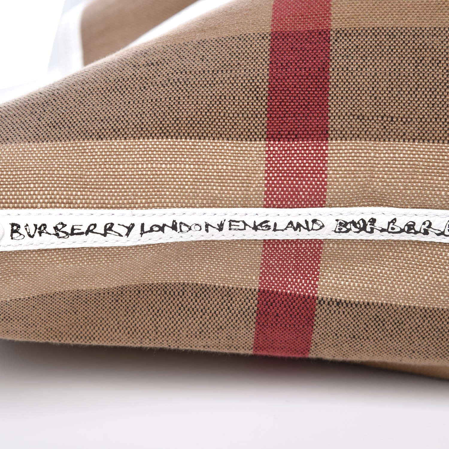 Burberry Coated Canvas Medium Reversible Doodle Tote White 10 of 17