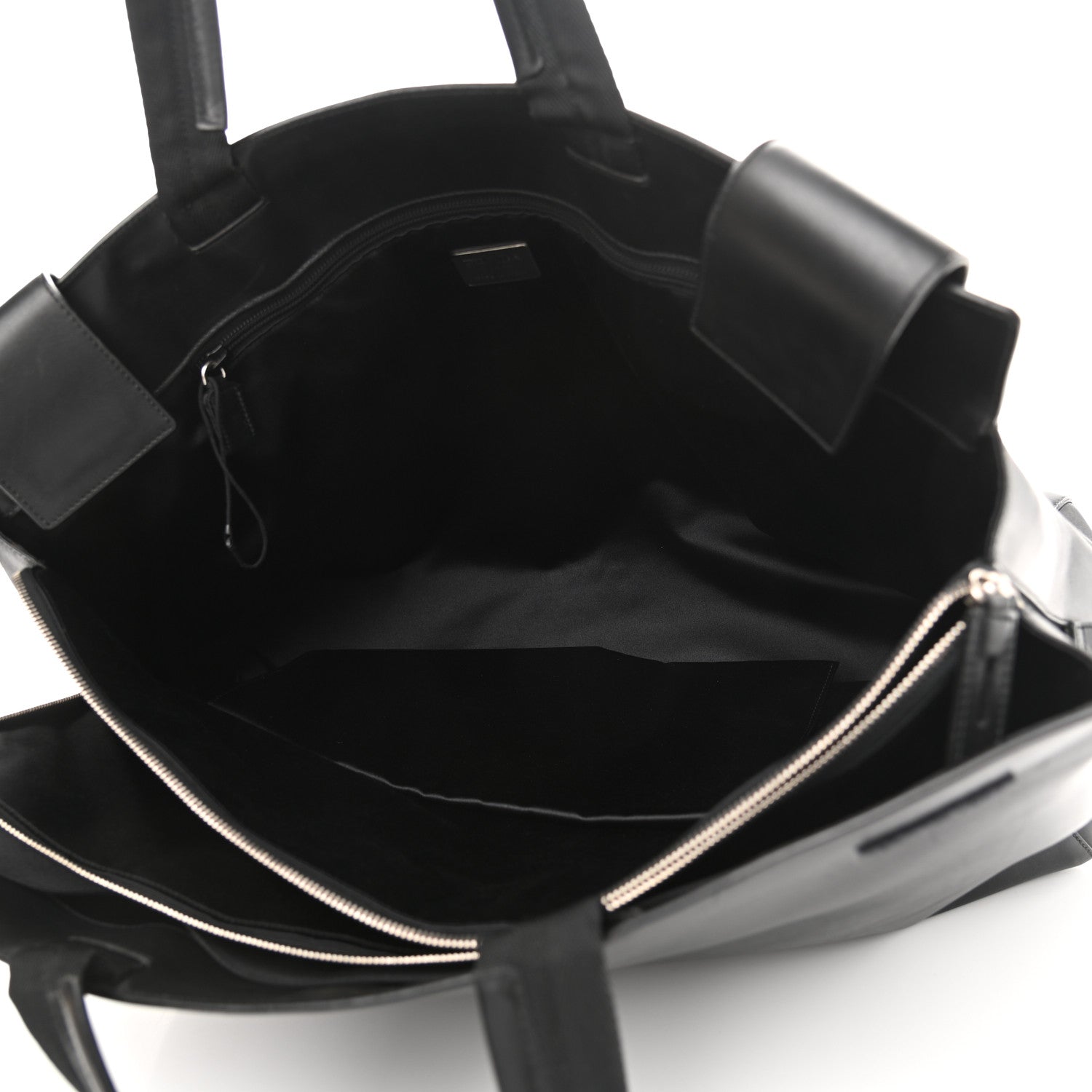 Prada Vitello City Tote Black 6 of 18