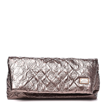Louis Vuitton Jacquard Quilted Monogram Limelight Clutch MM Rose Gold 1 of 10