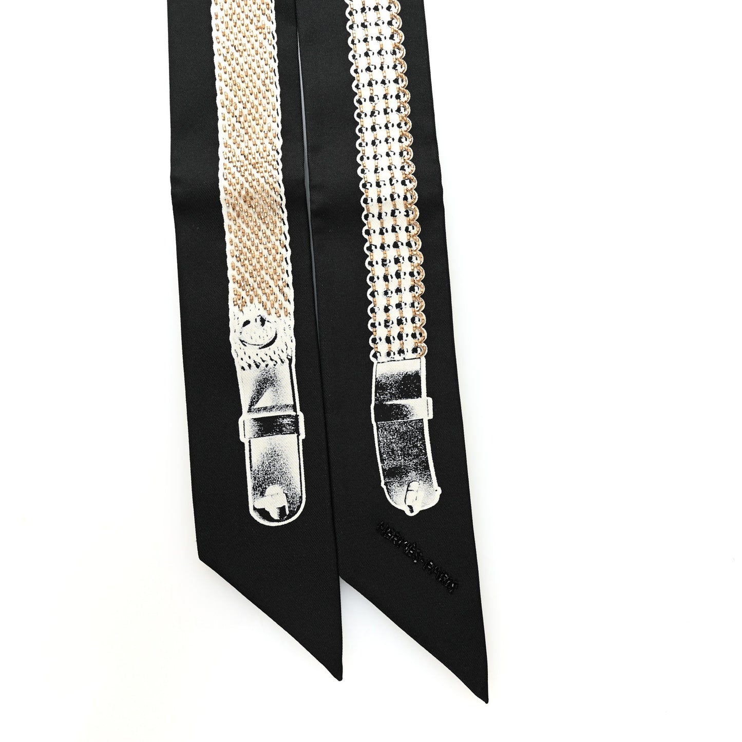 Silk Embroidered Bead Le Tresor De Medor Twilly Black