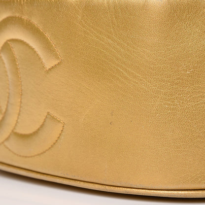 Chanel Metallic Lambskin CC Drawstring Shoulder Bag Gold 10 of 14