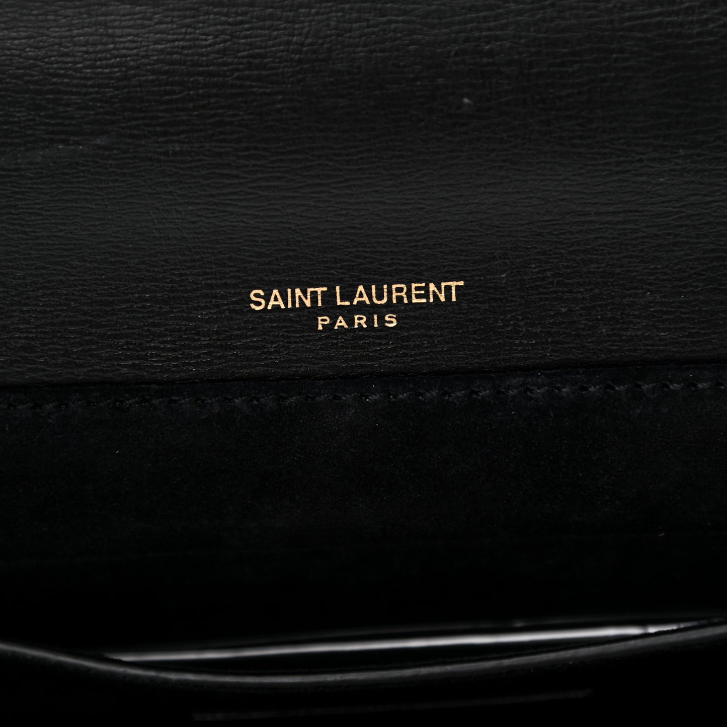 Smooth Calfskin Suede Medium Bellechasse Black Dark Green