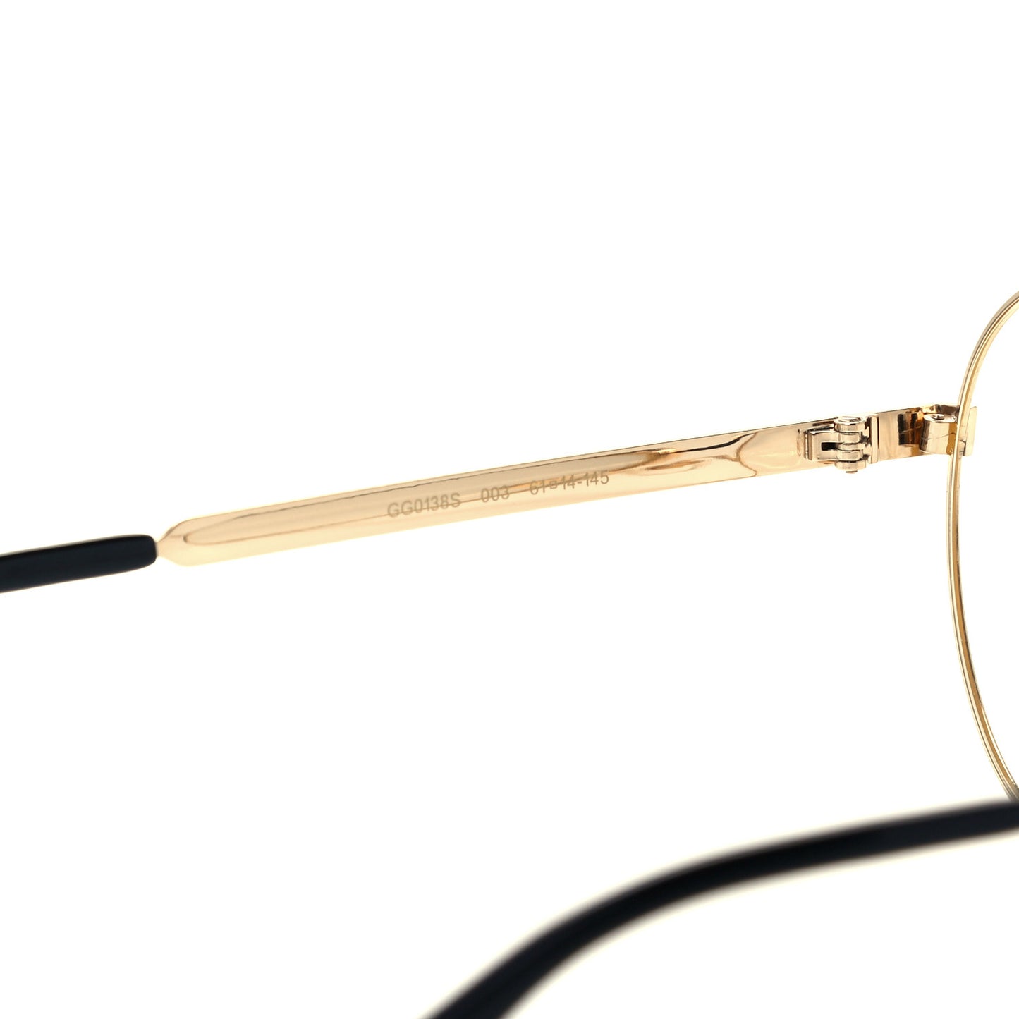 Aviator Eyeglasses GG0138S Gold Black