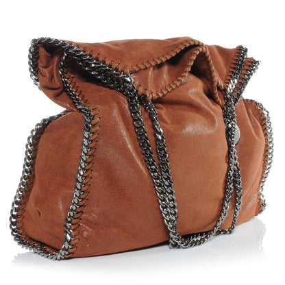 Stella McCartney Faux Leather Shaggy Deer Large Falabella Brown 3 of 7