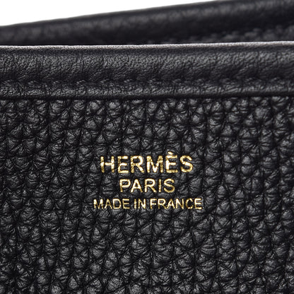 Hermes Taurillon Clemence Evelyne III PM Black 7 of 10