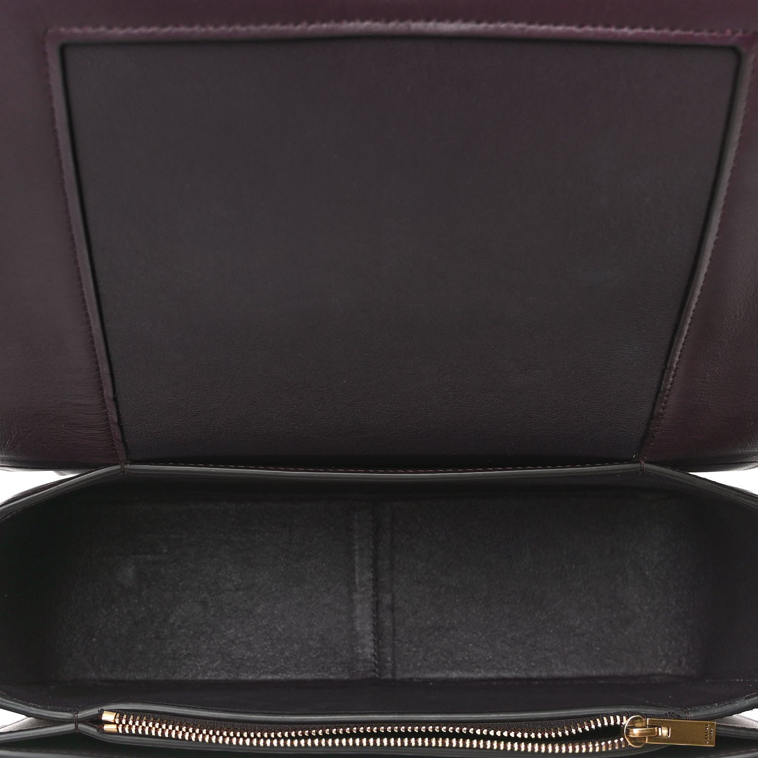Celine Shiny Smooth Calfskin Medium Frame Shoulder Bag Velvet Desert 4 of 5