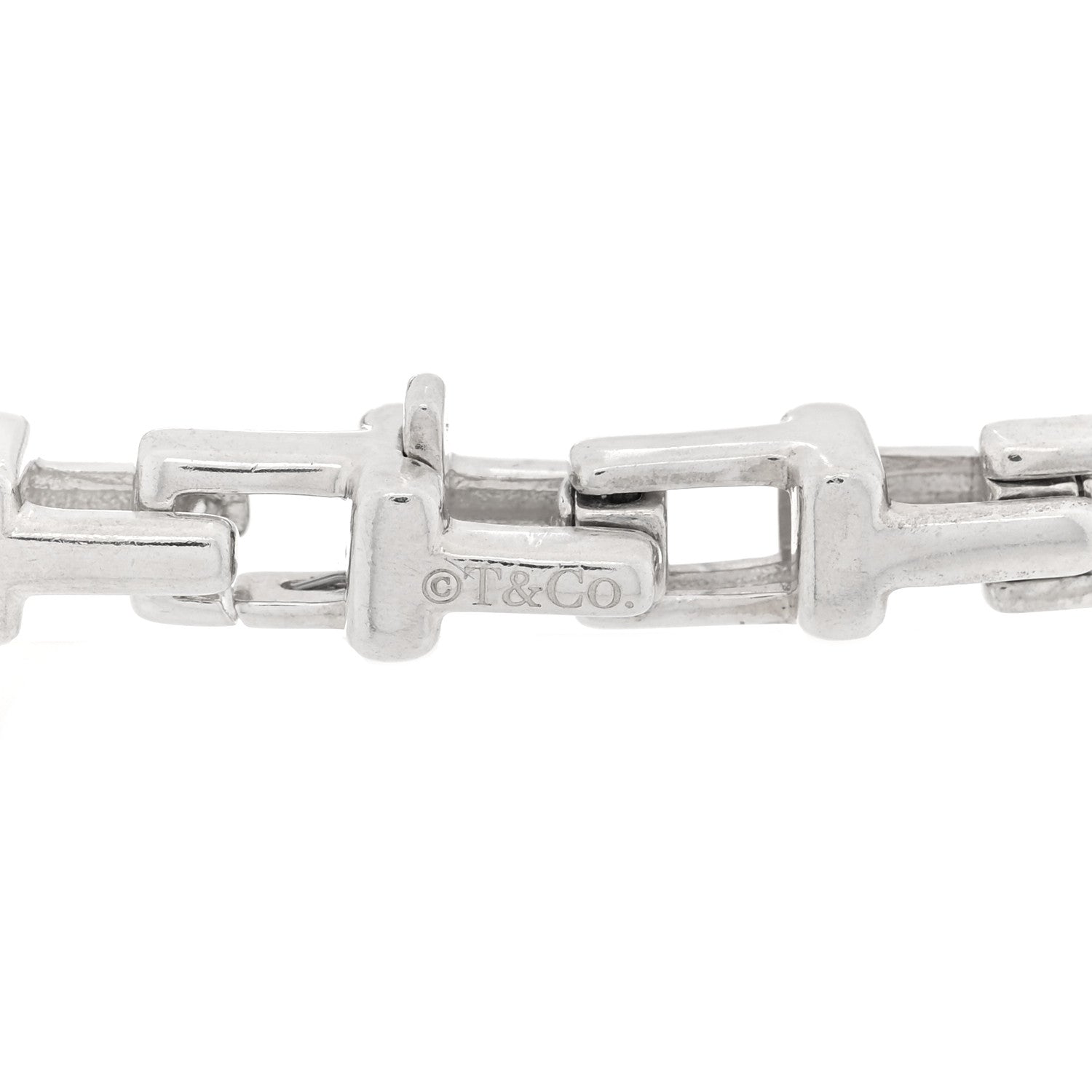 Tiffany Sterling Silver T Link Chain Bracelet 3 of 3