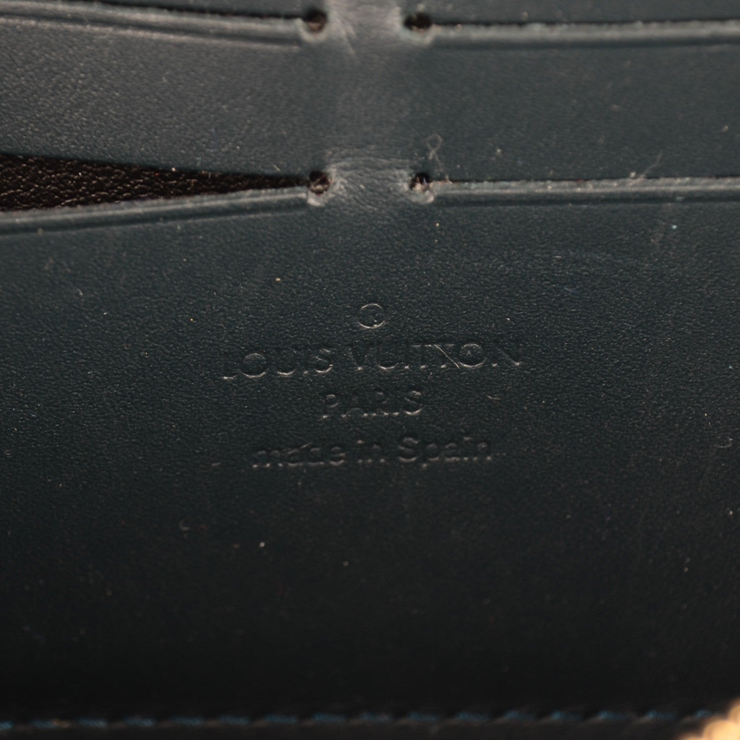 Louis Vuitton Vernis Zippy Wallet Blue Nuit 6 of 7
