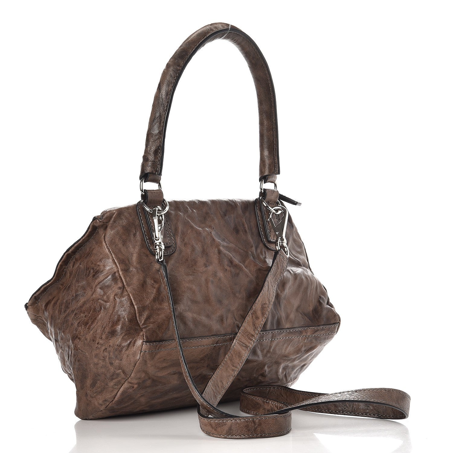Givenchy Tumbled Sheepskin Small Pandora Charcoal 3 of 8