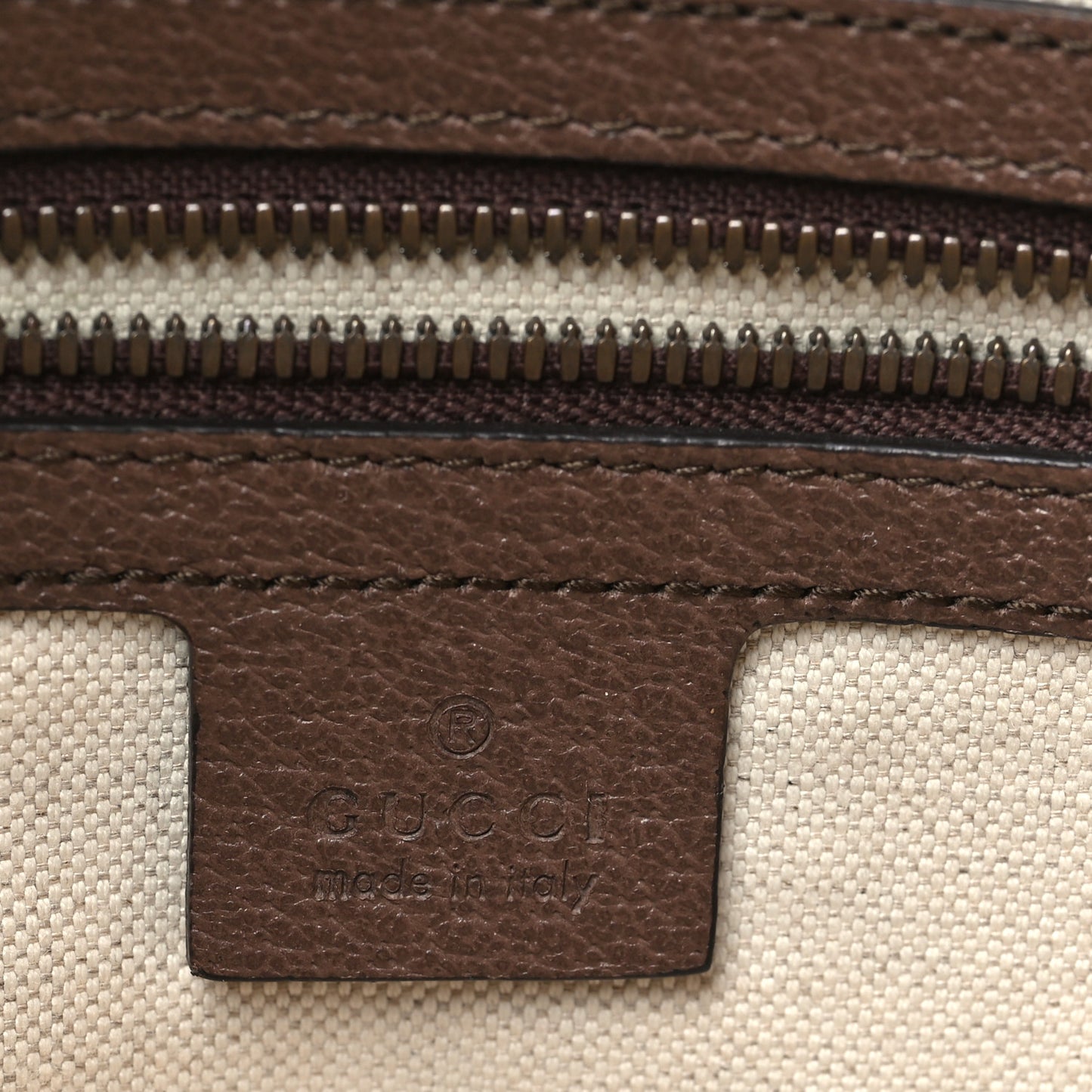 GG Supreme Monogram Web Small Ophidia Half Moon Hobo Brown Brown