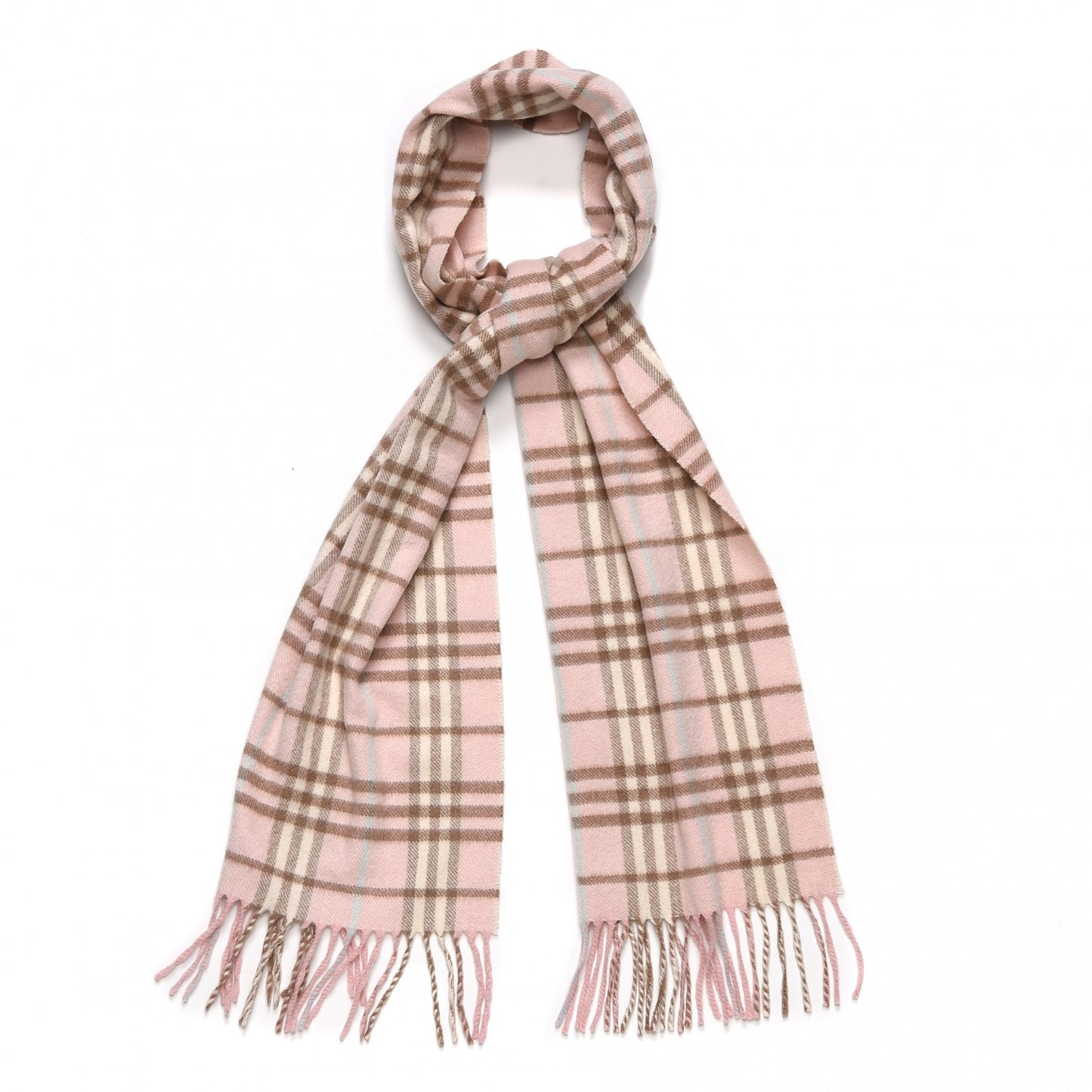 Cashmere Nova Check Scarf Pink