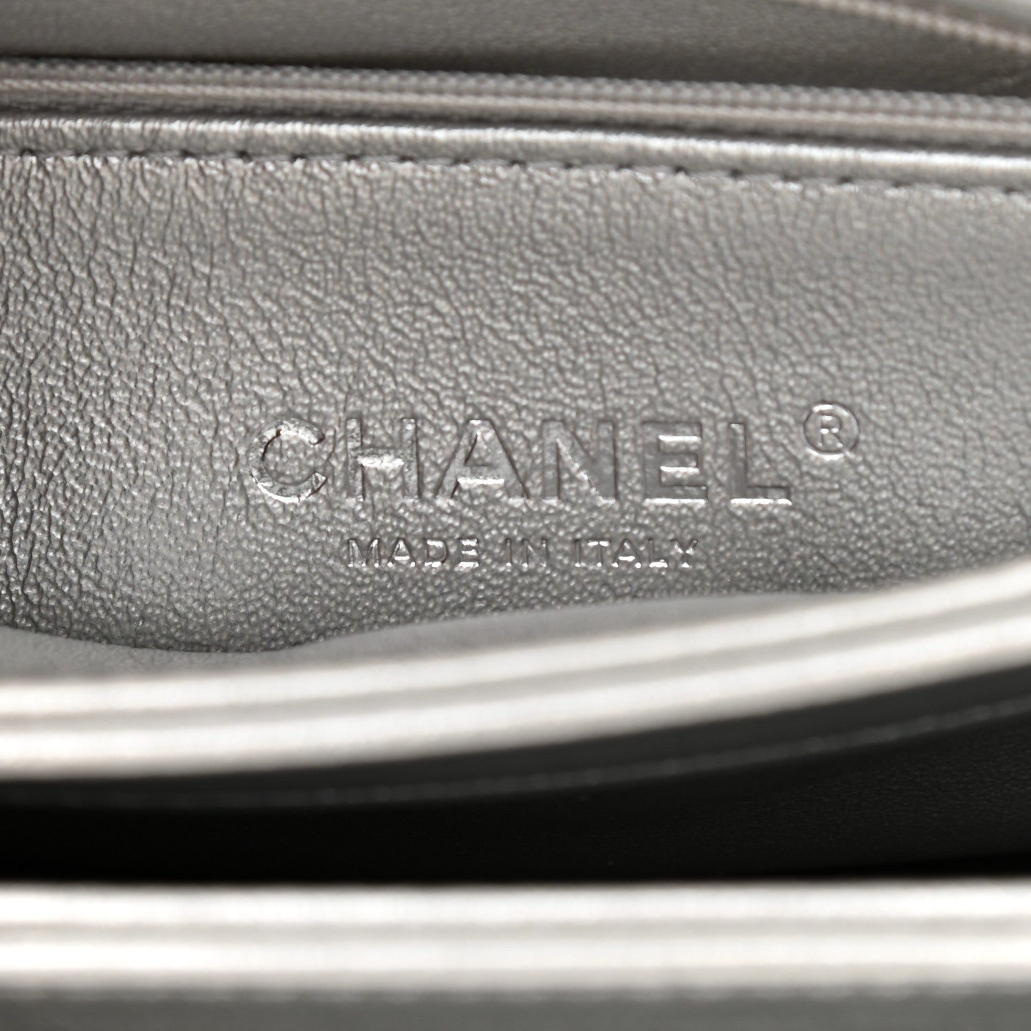 Chanel Metallic Lambskin Quilted Small Trendy CC Flap Dual Handle Bag Silver 6 of 11