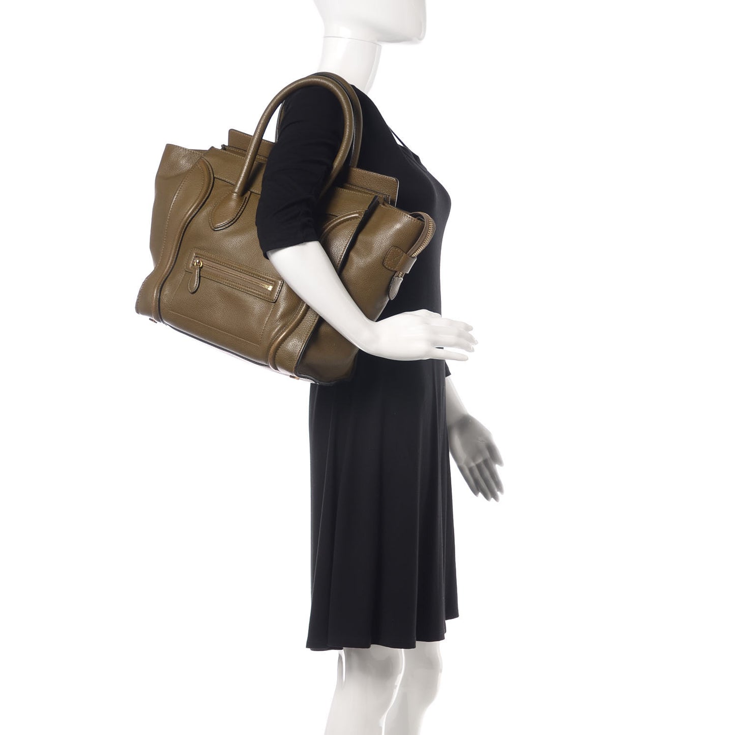 Drummed Calfskin Mini Luggage Jungle