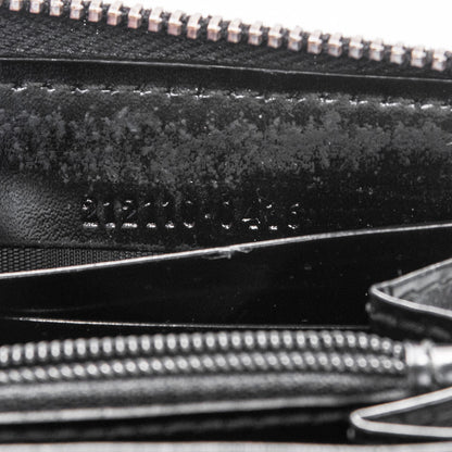 Gucci Imprime Monogram GG Pierce Zip Around Wallet Black 7 of 12
