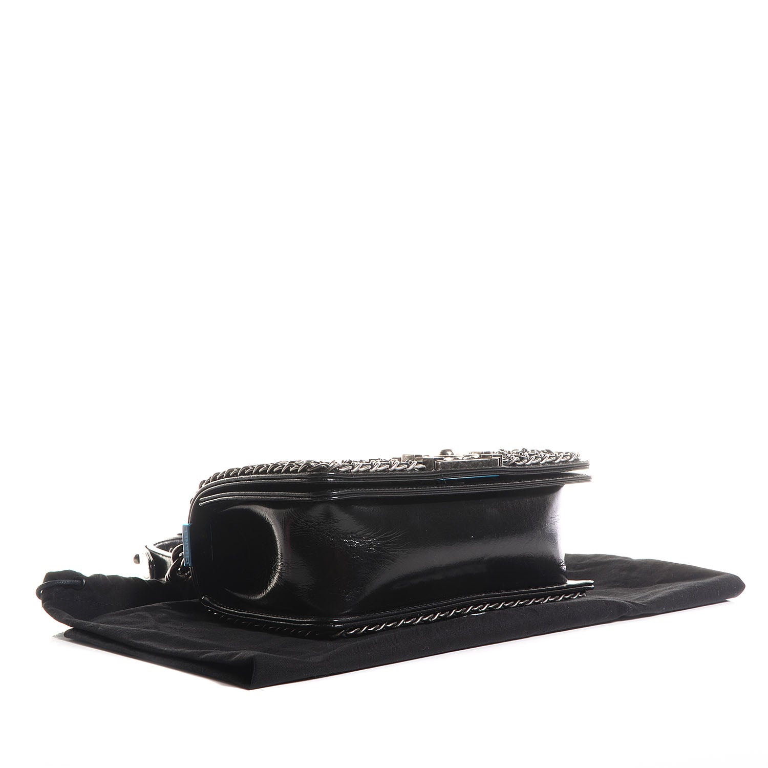 Chanel Calfskin Small Boy Chained Flap Black 4 of 8