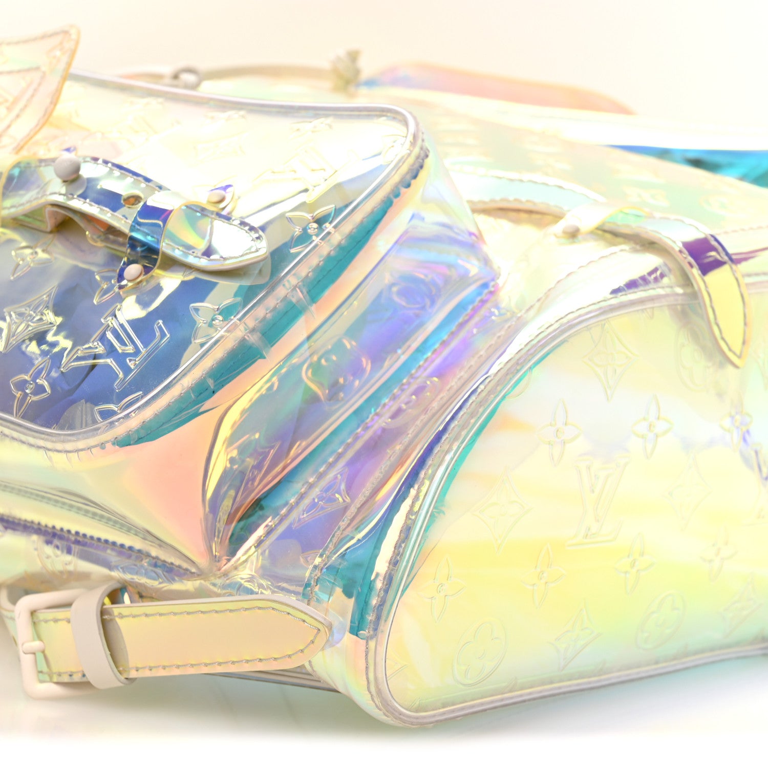 Louis Vuitton PVC Monogram Christopher Backpack GM Iridescent Prism 8 of 9