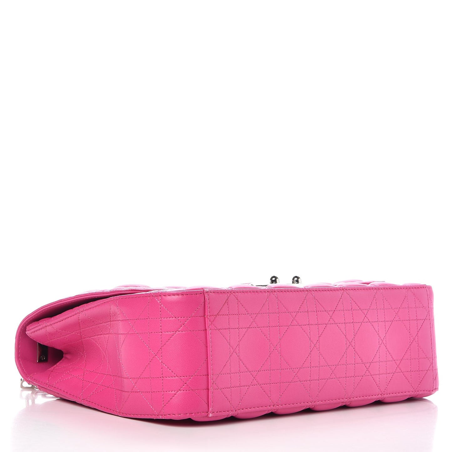 Lambskin Cannage Large Miss Dior Flap Fuchsia