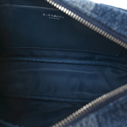 Burberry Calfskin Demin Check Small Lola Camera Bag Navy 4 of 7