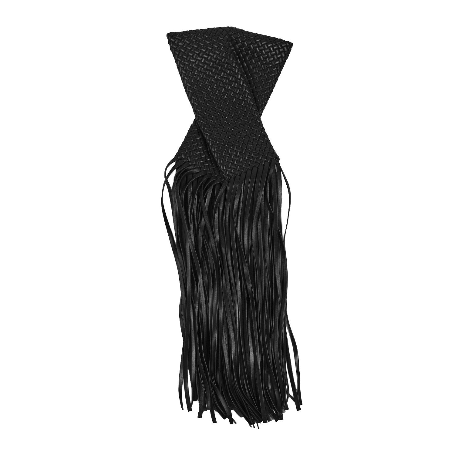 Bottega Veneta Nappa Intrecciato The Fringe Crisscross Bag Black 1 of 11
