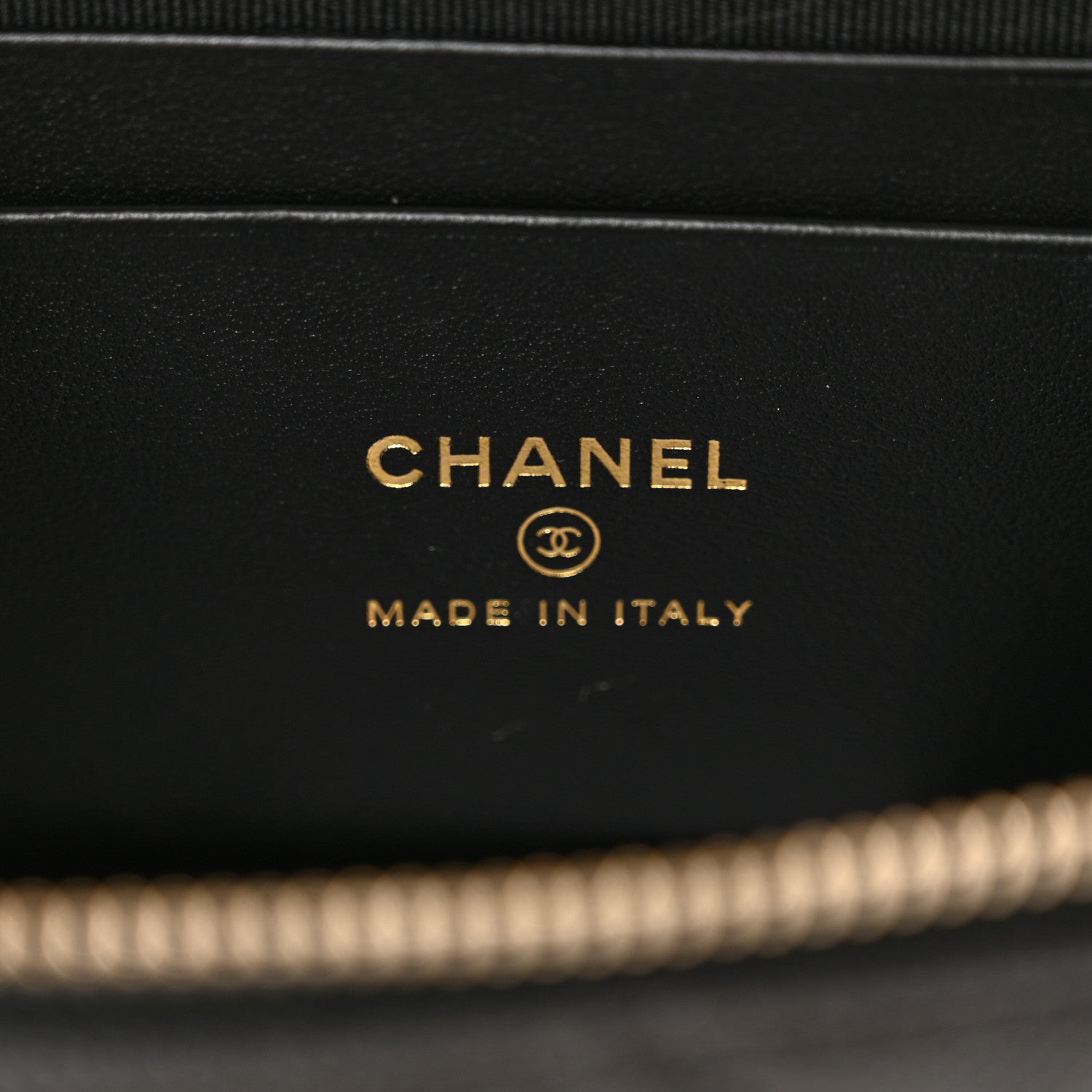 Chanel Caviar Quilted Top Handle Clutch With Chain Black 6 of 11