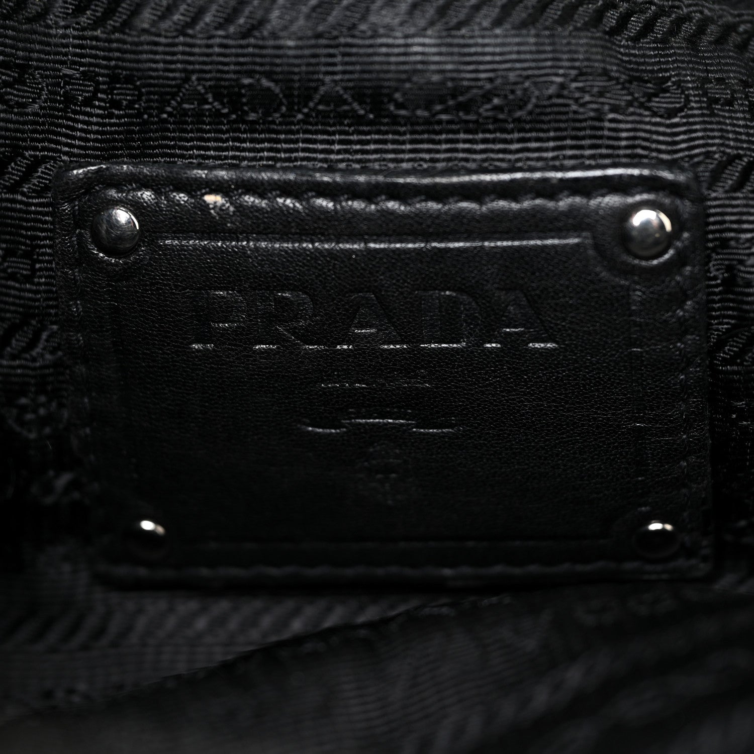 Prada Soft Calf Pleated Two Pocket Hobo Black 6 of 17