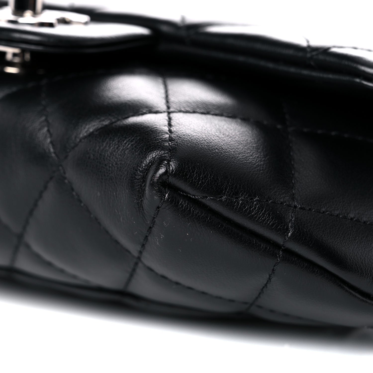 Chanel Calfskin Quilted CC Uniform Flap Belt Bag Black 8 of 10