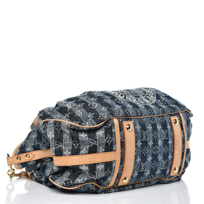 Louis Vuitton Denim Raye Cabas GM 6 of 26