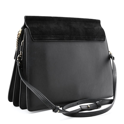 Chloe Suede Calfskin Medium Faye Shoulder Bag Black 3 of 15